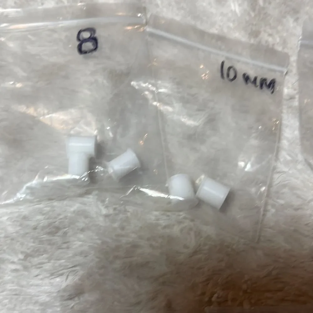 Star gauge plugs multiple sizes available white
